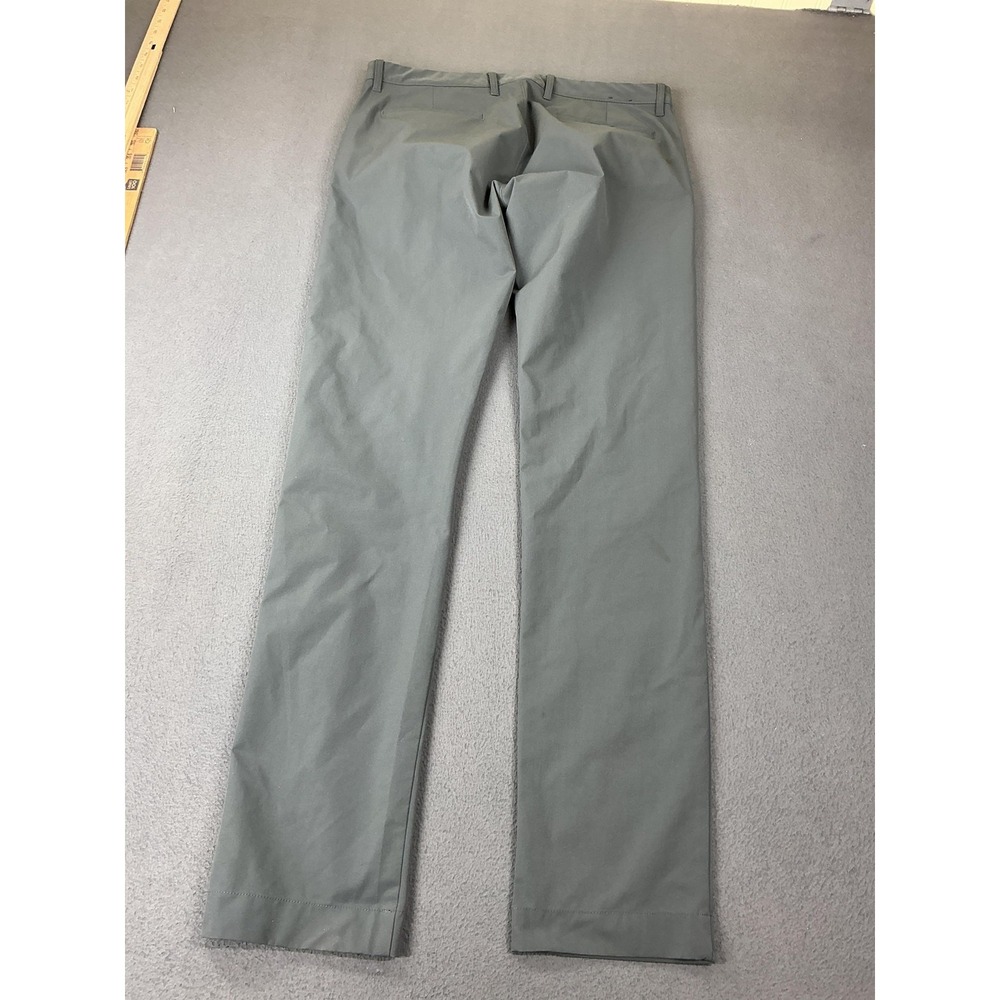 J.Crew Flex Pants Mens 32x34 Green Slim Fit Microfiber Stretch Chino Performance - Picture 11 of 12